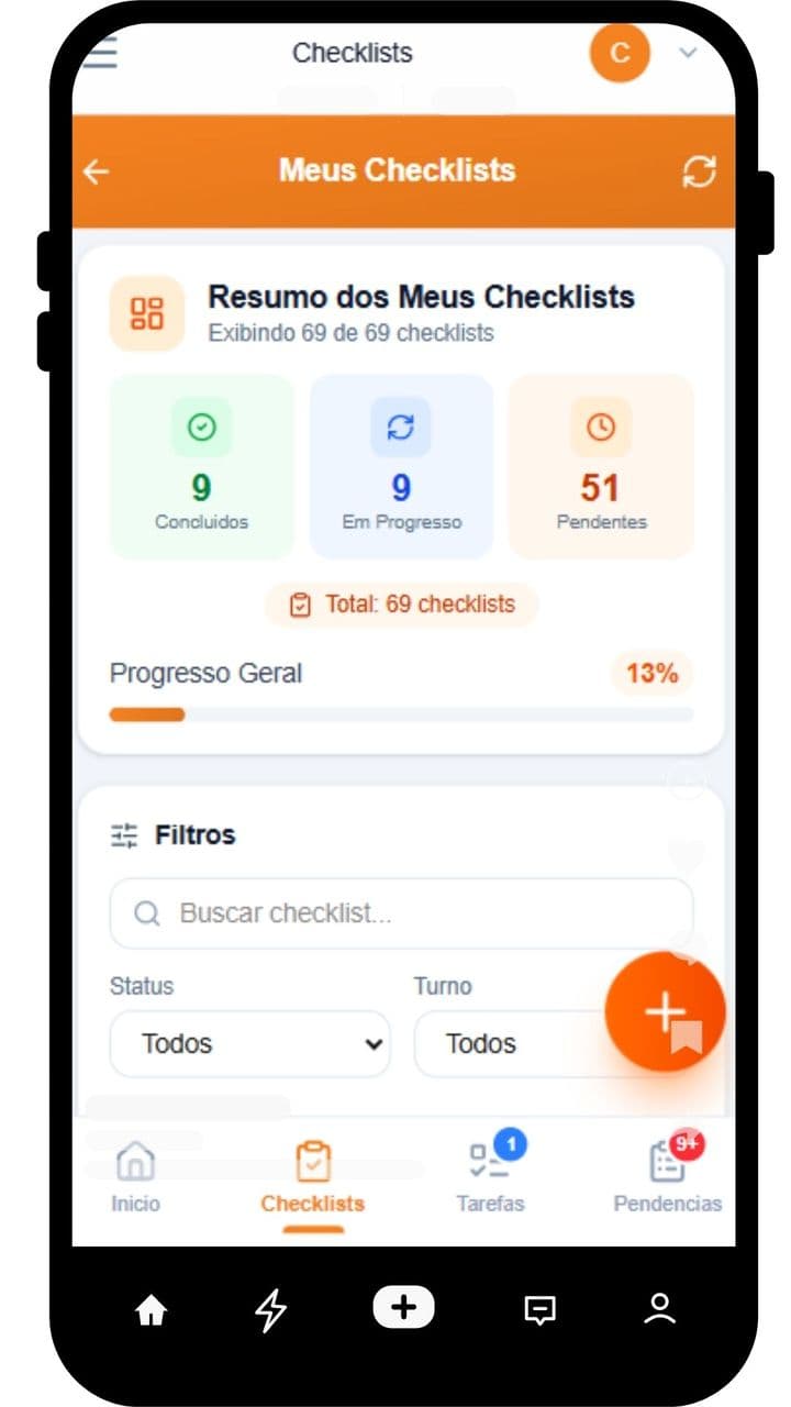 Check10 - Execução de checklist - tela 2