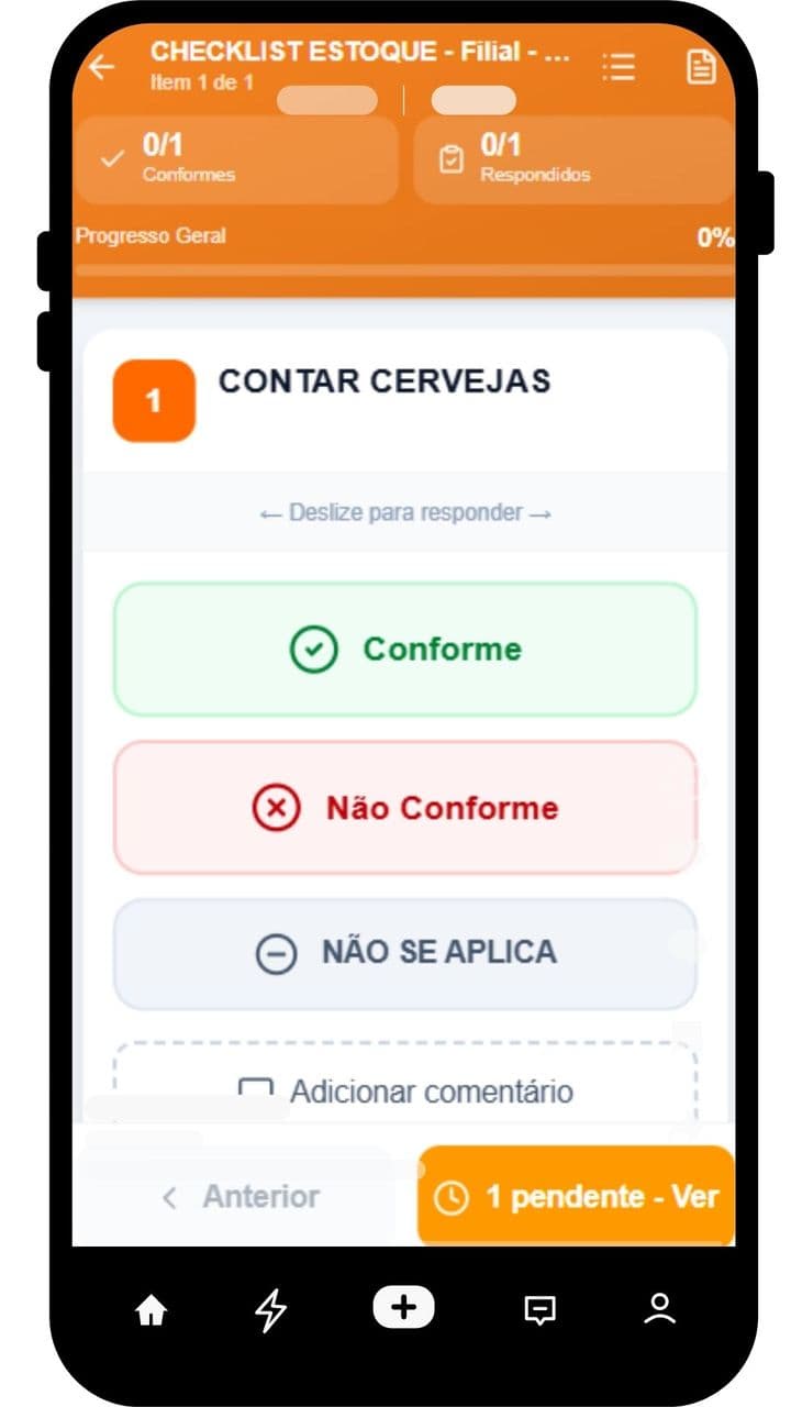 Check10 - Execução de checklist - tela 5